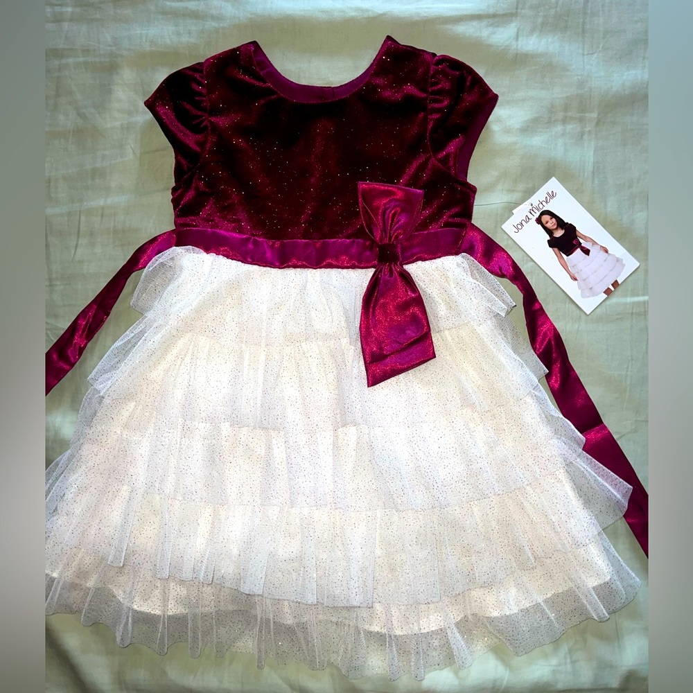 Wine and Ivory Dress Size 4T